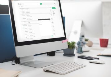 Email and newsletter on a phone screen